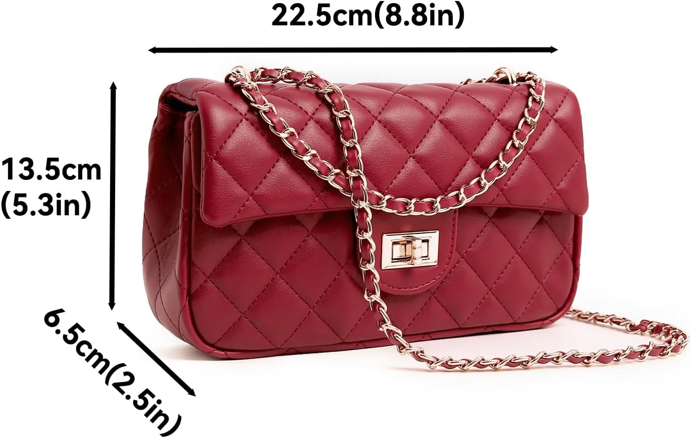 FEVERSOLE Crossbody Bag Vegan Leather Women Retro Small Saddle Satchel Shoulder Bag Tote With Long Adjustable Strap