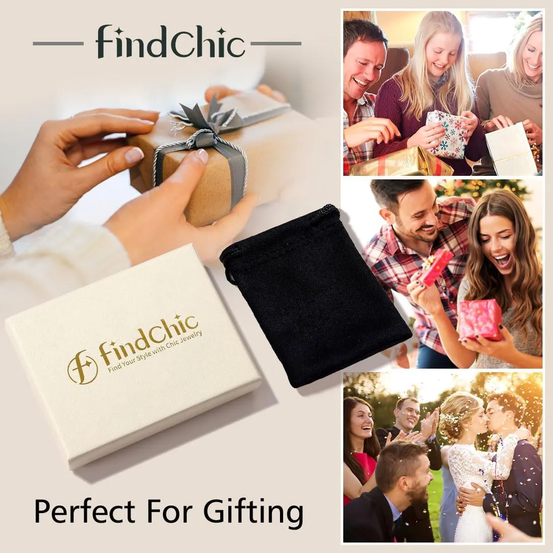 FindChic Stainless Steel Ankle Chain Bracelets for Women Cuban Curb/Figaro/Box Links Beach Foot Jewelry 8.5''-10.5'' Adjustable Anklet, with Jewelry Box