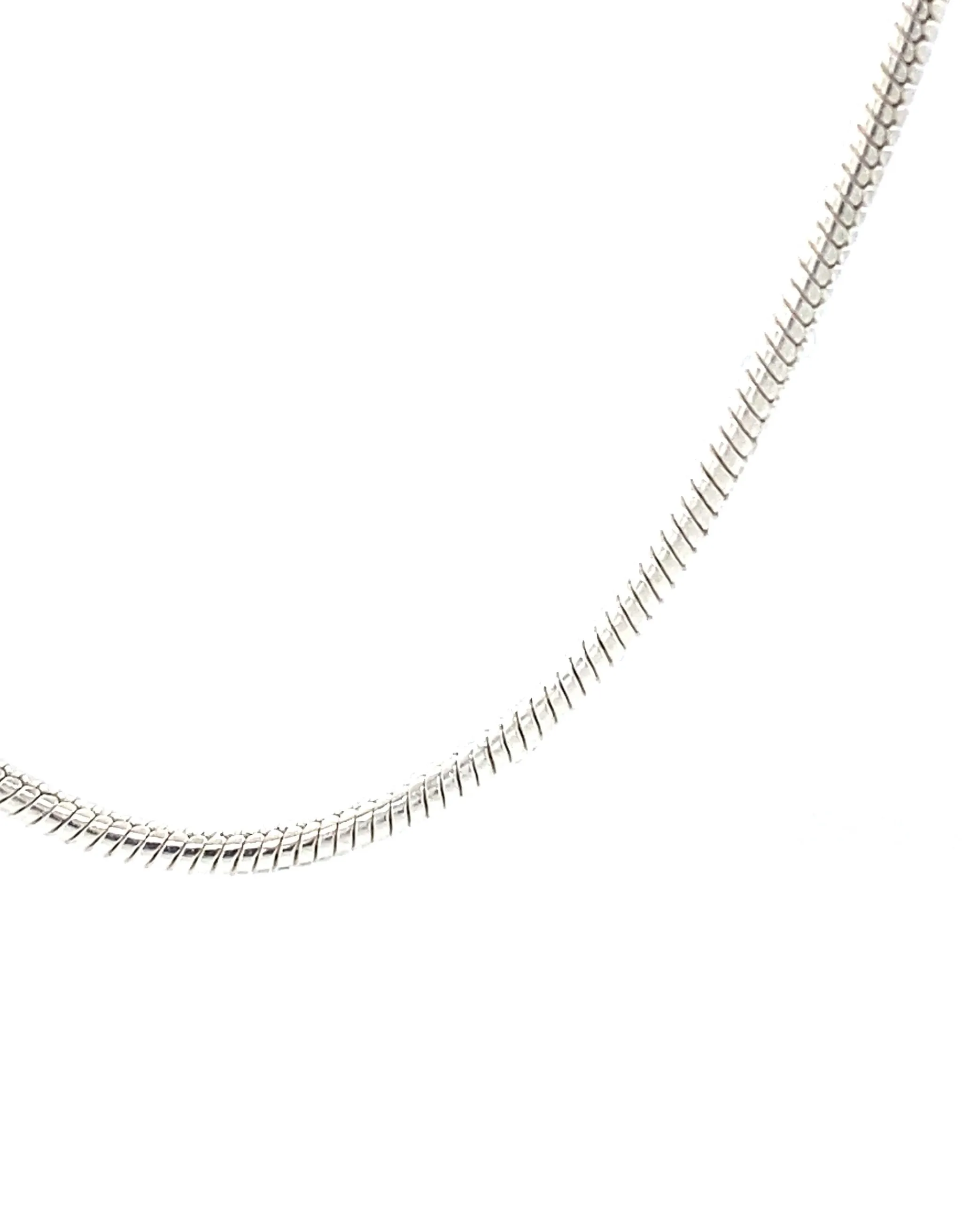 Fine Silver Snake Round Chain