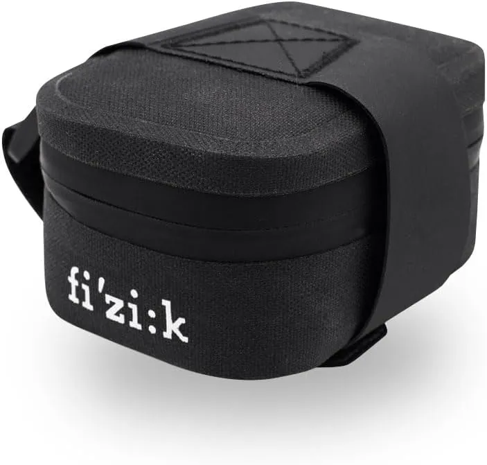 Fizik Saddle Bag, Water-Repellent, Gravel, Road and Bikepacking Bag, Black, One Size