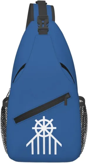 Flag Of East End, Cincinnati, Ohio Crossbody Bags For Women Men Chest Backpack Gym Shoulder Bag Travel Outdoor Sports Casual Crossbody Bags