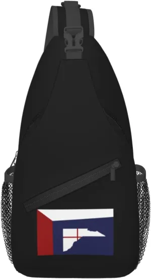 Flag Of Lucas County, Ohio Crossbody Bags For Women Men Chest Backpack Gym Shoulder Bag Travel Outdoor Sports Casual Crossbody Bags