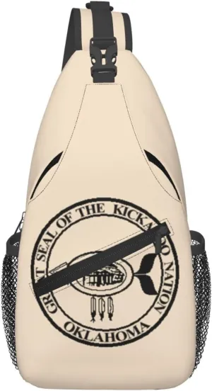 Flag Of The Kickapoo Nation Of Oklahoma Crossbody Bags For Women Men Chest Backpack Gym Shoulder Bag Travel Outdoor Sports Casual Crossbody Bags