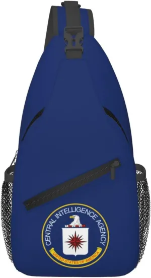 Flag of the U.S. Central Intelligence Agency Crossbody Bags For Women Men Chest Backpack Gym Shoulder Bag Travel Outdoor Sports Casual Crossbody Bags
