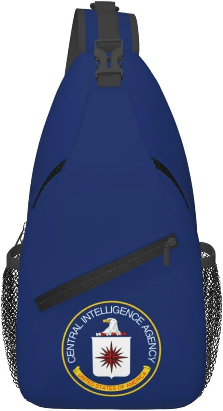 Flag of the U.S. Central Intelligence Agency Crossbody Bags For Women Men Chest Backpack Gym Shoulder Bag Travel Outdoor Sports Casual Crossbody Bags
