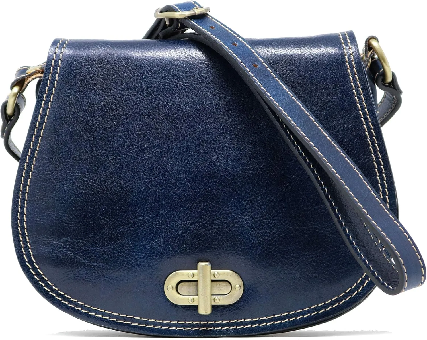 Floto Firenze Women's Saddle Bag Crossbody Shoulder Bag Handbag