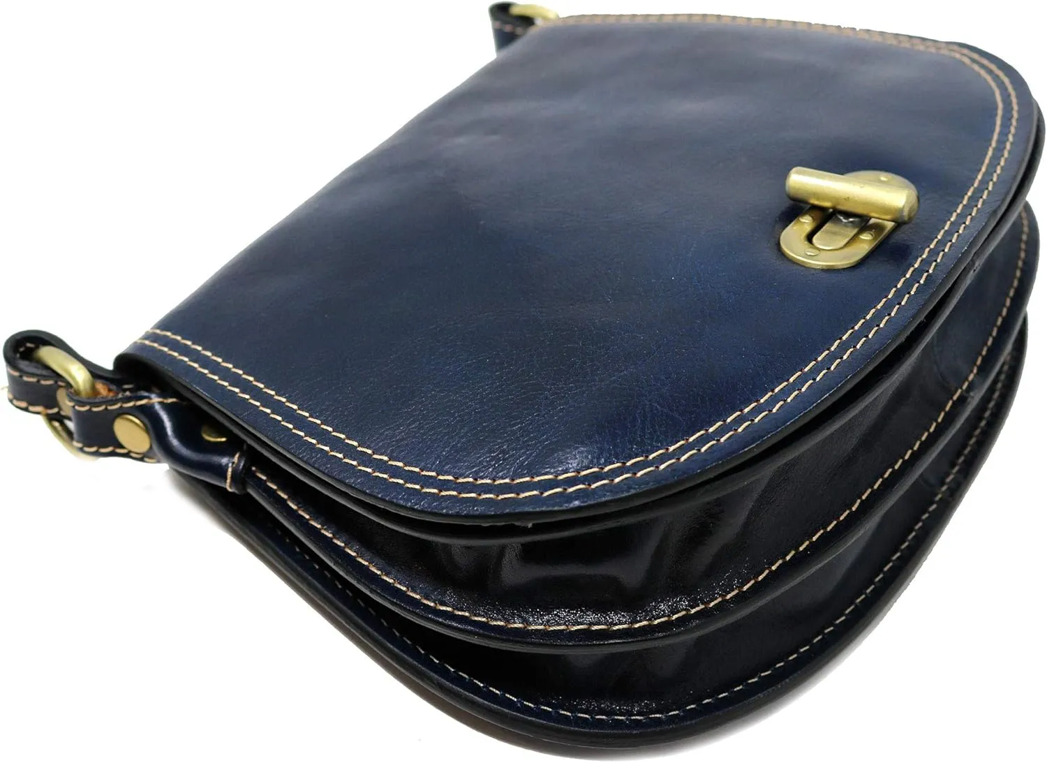 Floto Firenze Women's Saddle Bag Crossbody Shoulder Bag Handbag