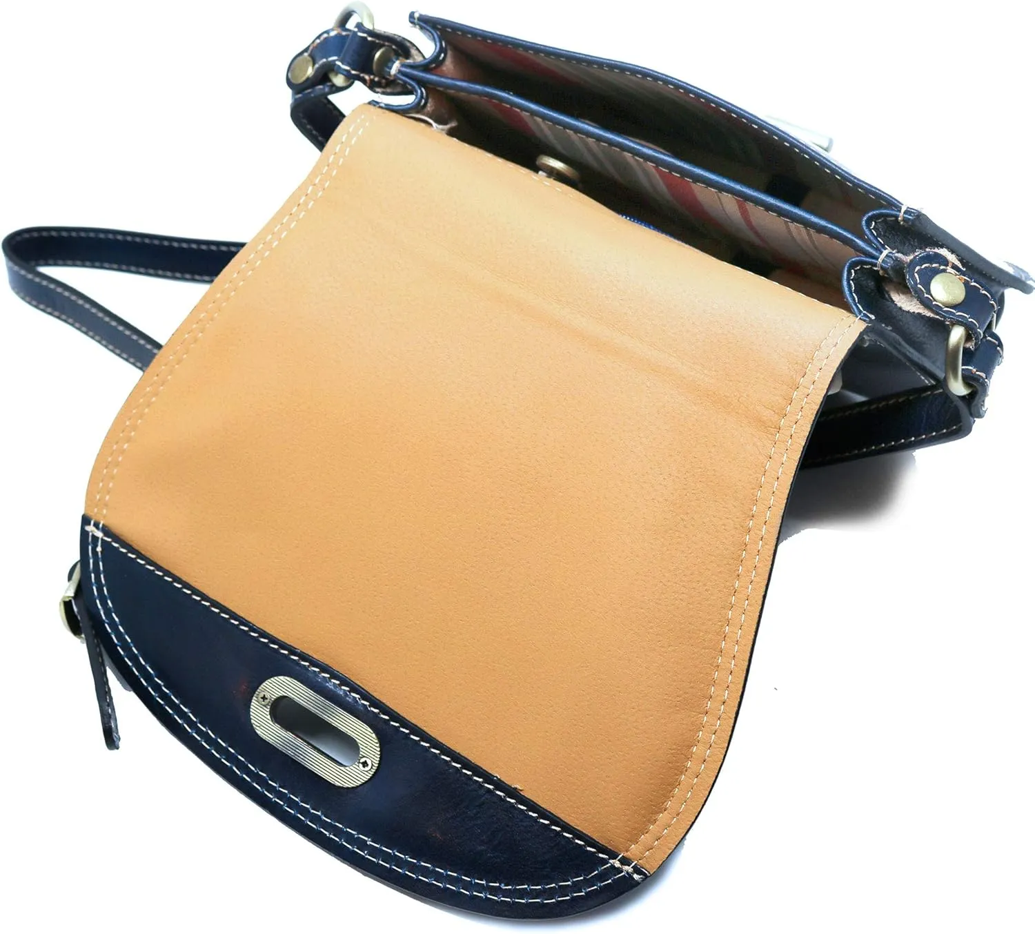 Floto Firenze Women's Saddle Bag Crossbody Shoulder Bag Handbag