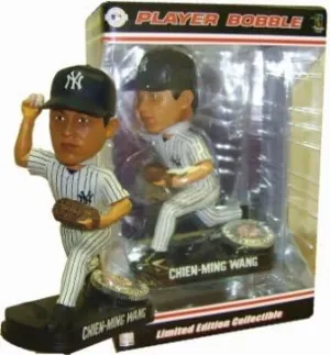 FOCO Forever Collectibles MLB New York Yankees Mens New York Yankees Chien-Ming Wang Blatinum Bobblehead - Pose 1, Team Colors One Size