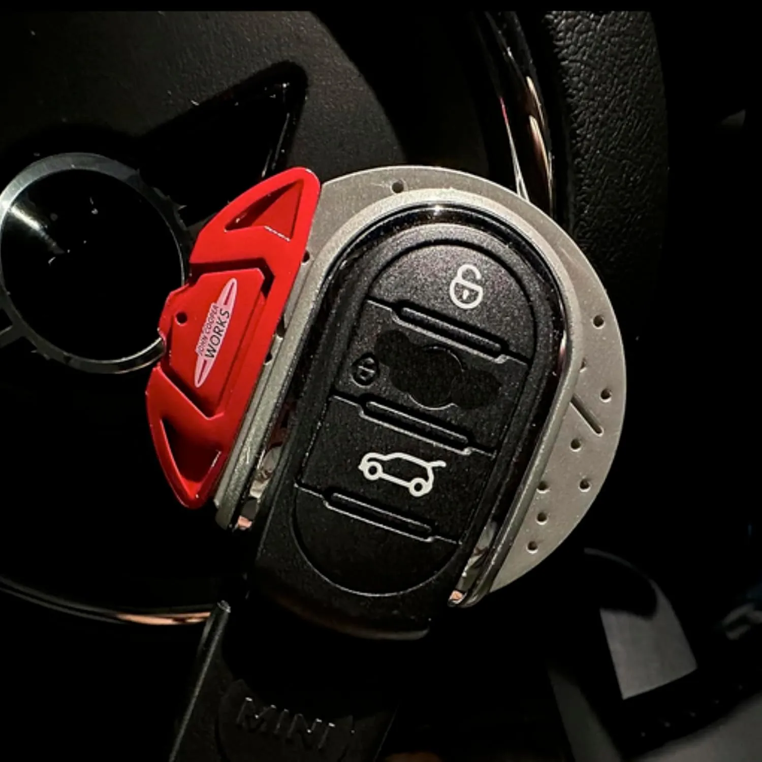 for Mini F54 F55 F56 F57 F60 Car Styling Accessories Keychain Key Fob Cover Case JCW