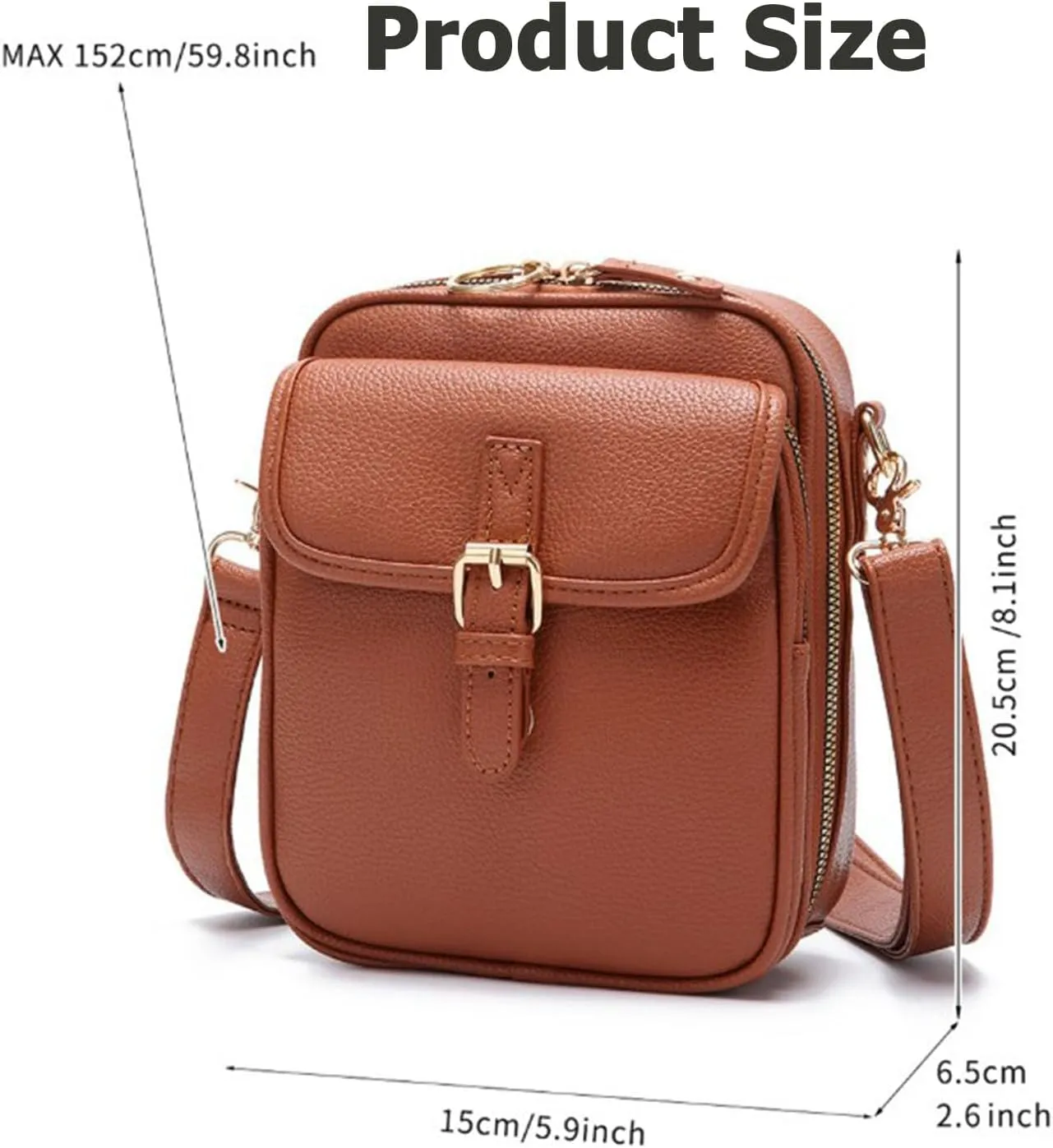 Forcipower Crossbody Leather Bags for Women, Urvashi Crossbody Bag, Vintage Leather Anti Theft Shoulder Bag