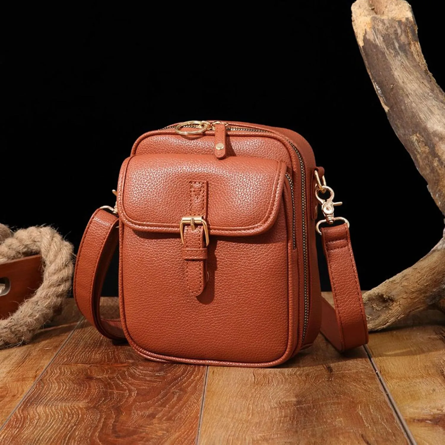Forcipower Crossbody Leather Bags for Women, Urvashi Crossbody Bag, Vintage Leather Anti Theft Shoulder Bag