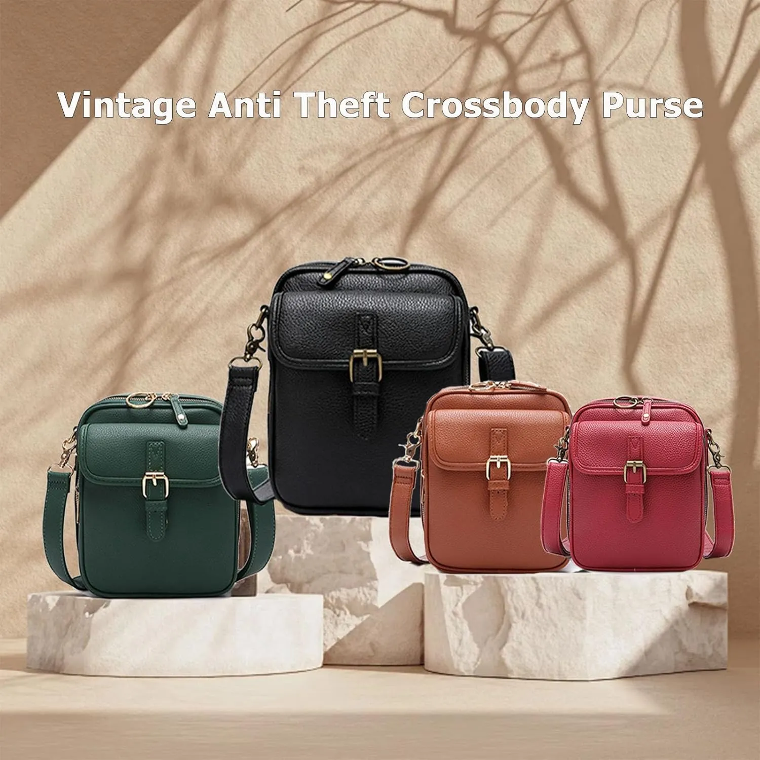 Forcipower Crossbody Leather Bags for Women, Urvashi Crossbody Bag, Vintage Leather Anti Theft Shoulder Bag