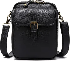 Forcipower Urvashi Crossbody Bag,Zealburst Crossbody Leather Bag,Vintage Double Layer Large Capacity Cross Body Bags