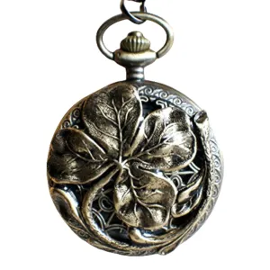 Four Leaf Clover Pocket Watch Pendant