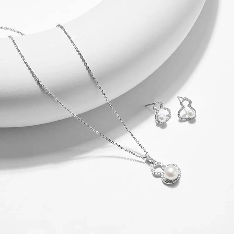 Freshwater Pearl Pendant Sterling Silver Necklace for Women