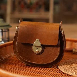 Full Grain Leather Classic Saddle Bag DIY Kit