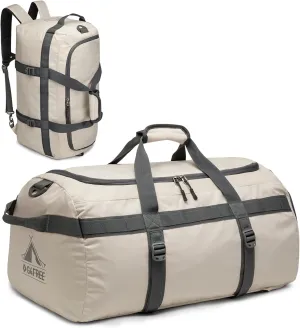 G4Free Gym Bag for Women Men 45L Duffle Backpack with Shoe Compartment Water Resistant Travel Weekender Bag