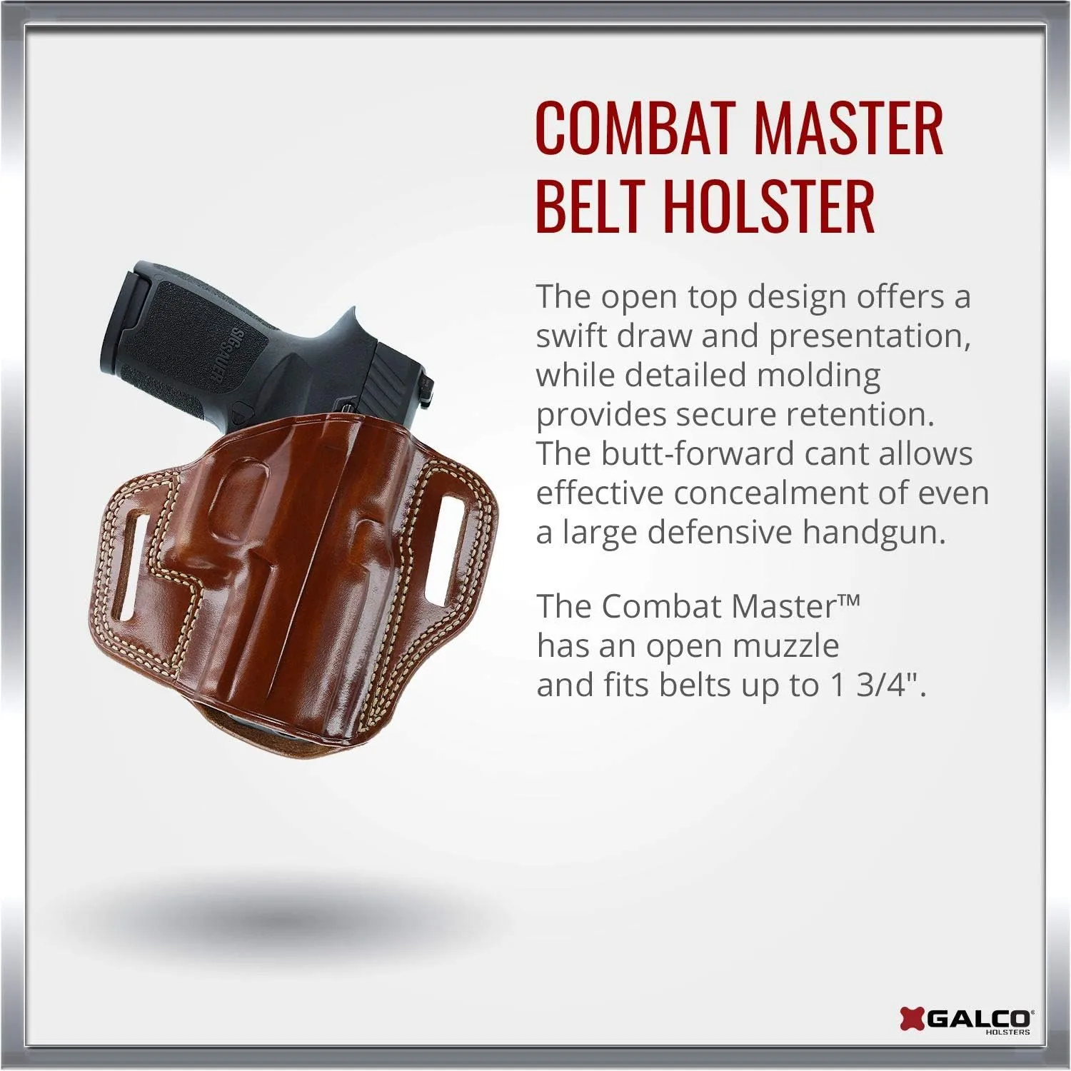 Galco Combat Master Belt Holster for Sig-Sauer P226, P220