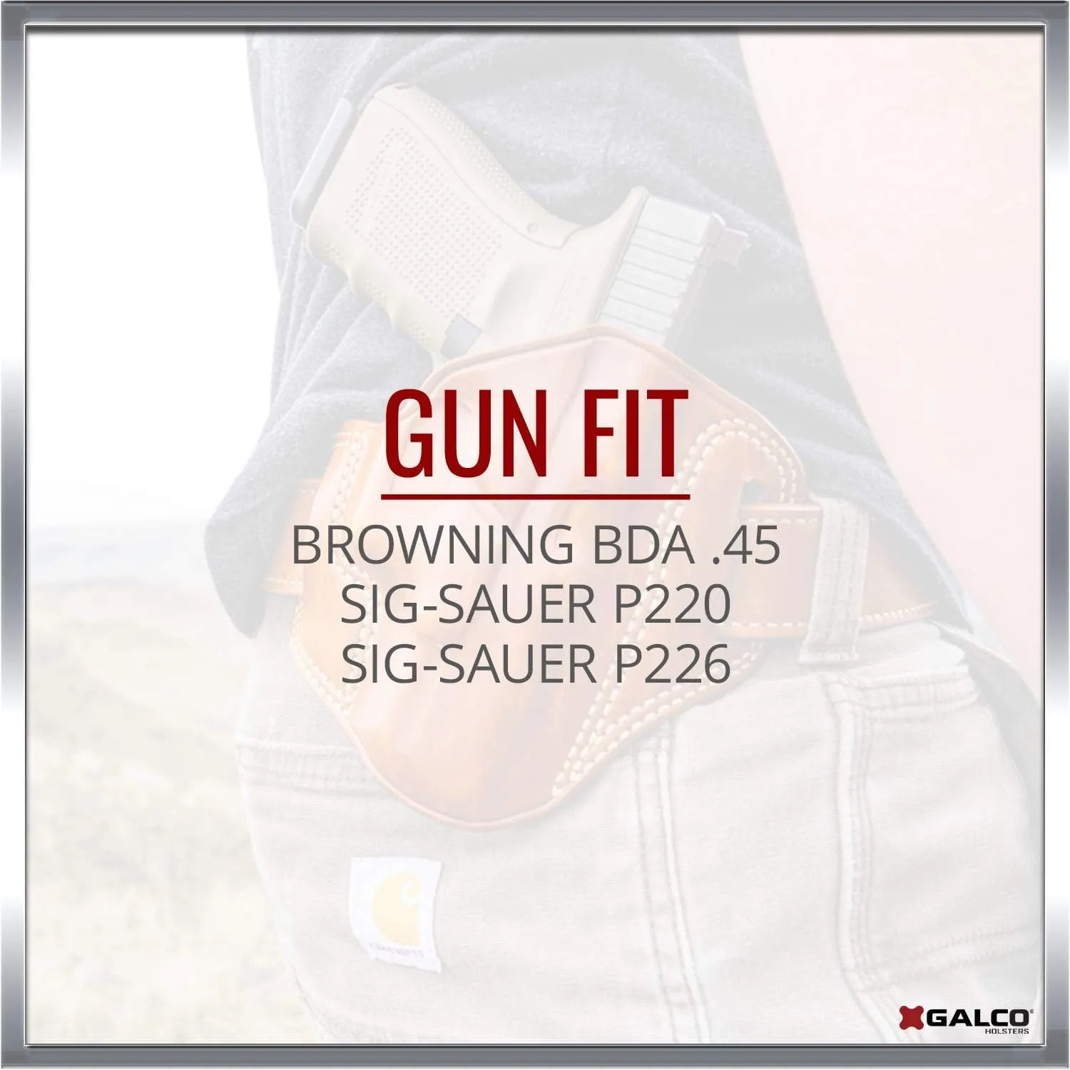 Galco Combat Master Belt Holster for Sig-Sauer P226, P220
