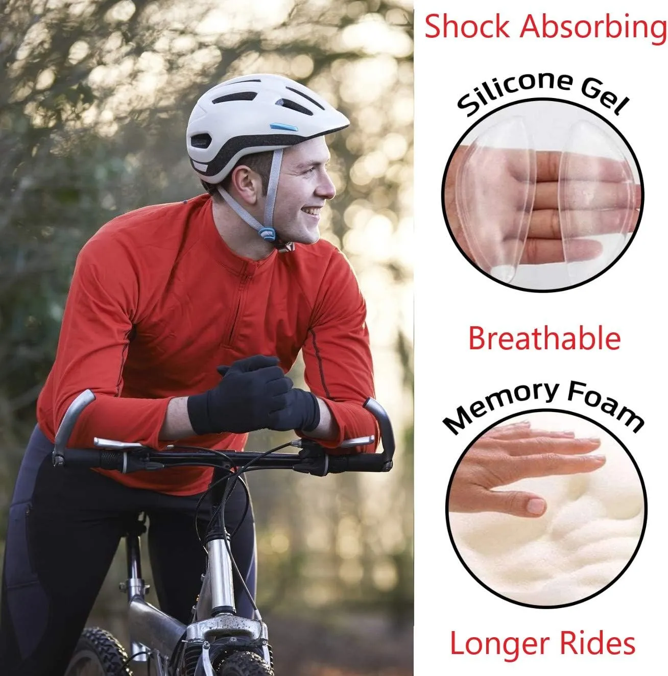 Gel Bike Seat Cover Padded Bicycle Seat Covers for Men – Comfort Soft Silicone Bicycle Seat Pad for Mountain Road Bike Outdoor Cycling – Stationary Cycle Spin Bike Seat Cushion Pads Spinning