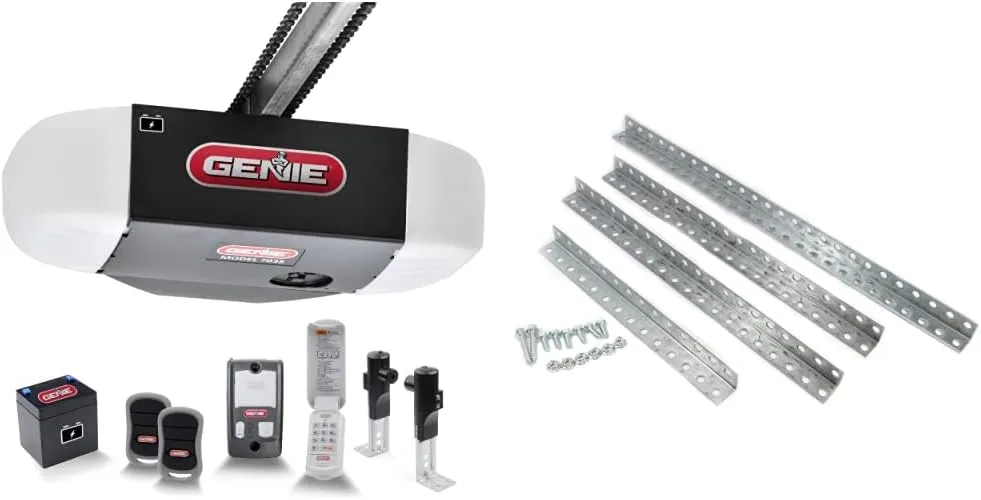 Genie Chain Drive 750 3/4 HPC Garage Door Opener Bundle with Battery Backup and Hanging Kit
