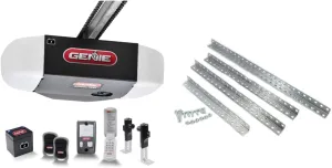 Genie Chain Drive 750 3/4 HPC Garage Door Opener Bundle with Battery Backup and Hanging Kit