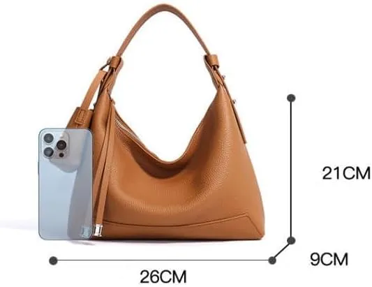 Genuine Leather Crossbody Bag for Women Handmade Top Grain Purse with Detachable Coin Purse Annual New