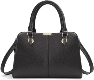 Genuine leather handbag, cowhide handbag, large capacity women's handbag, new bag, hand-held one shoulder crossbody