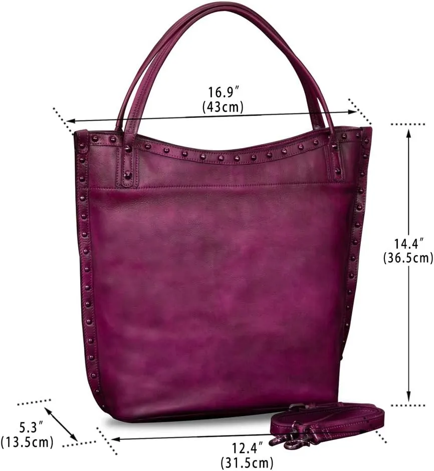 Genuine Leather Large Shoulder Bag Tote Bag for Women Vintage Real Leather Purses and Handbags Satchel Crossbody Bag