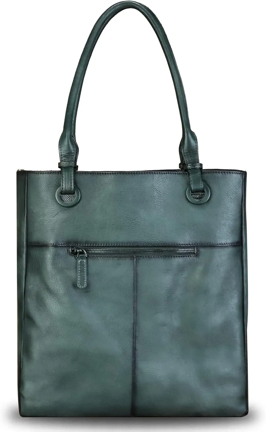 Genuine Leather Shoulder Bag for Women Hand Painted Leather Handbag Handmade Work Tote Bag Casual Hand Purse