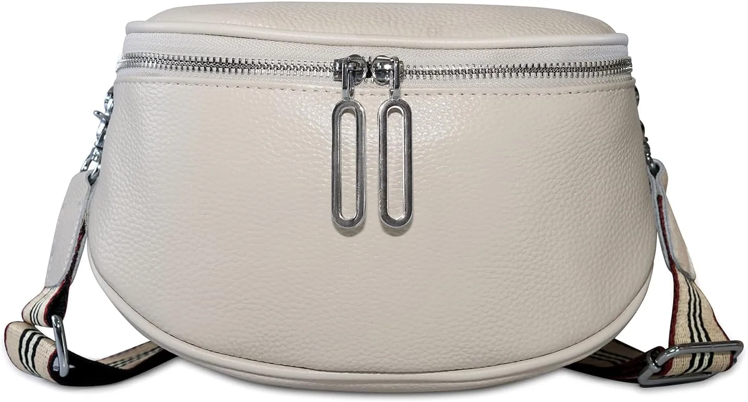 Genuine Leather Women's Crossbody Shoulder Sling Bags/Satchel Bag/Cowhide Saddle Bag/Chest Bag/Shoulder Messenger Bag