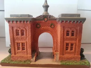 GETTYSBURG CEMETERY GATE HOUSE HAND PAINTED METAL CIVIL WAR SCENE NEW