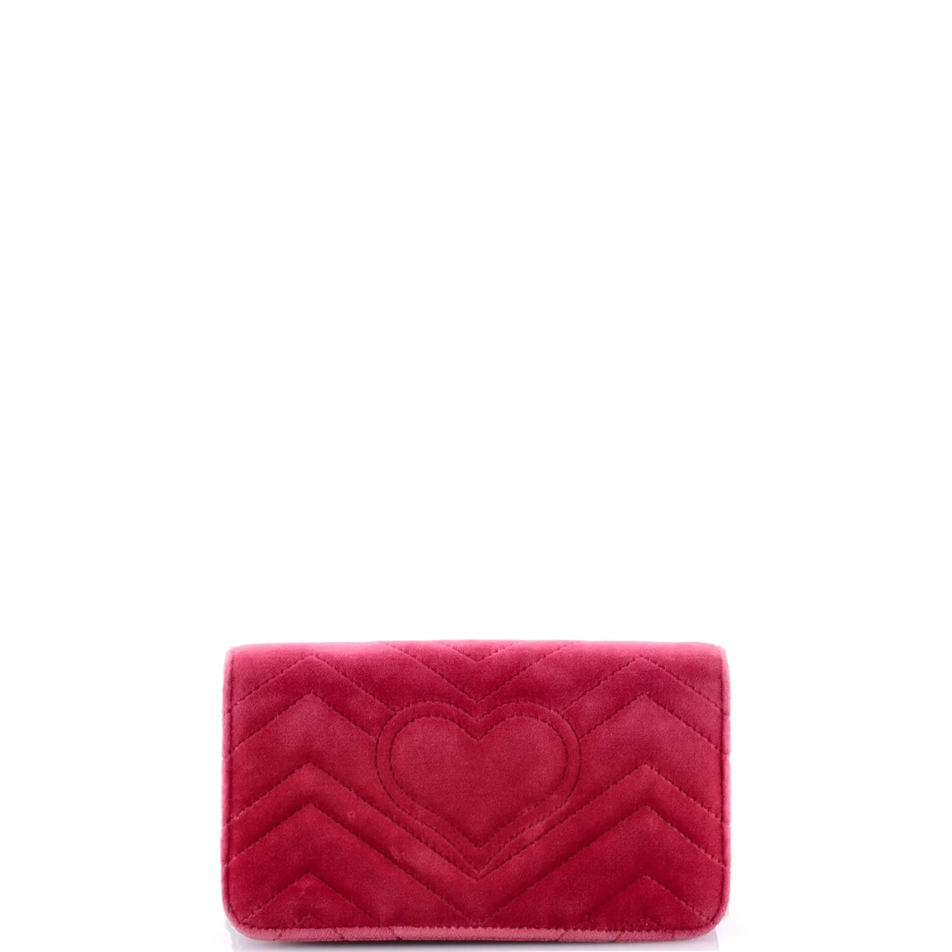 GG Marmont Chain Flap Bag Embroidered Matelasse Velvet Mini