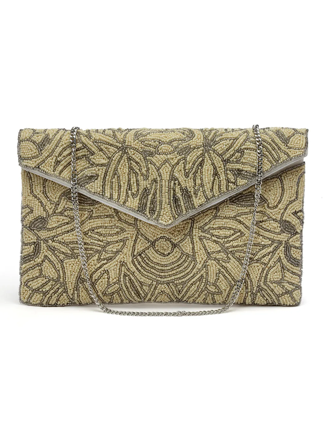 Ghoomar Abstract Embellished Canvas Sling Bag