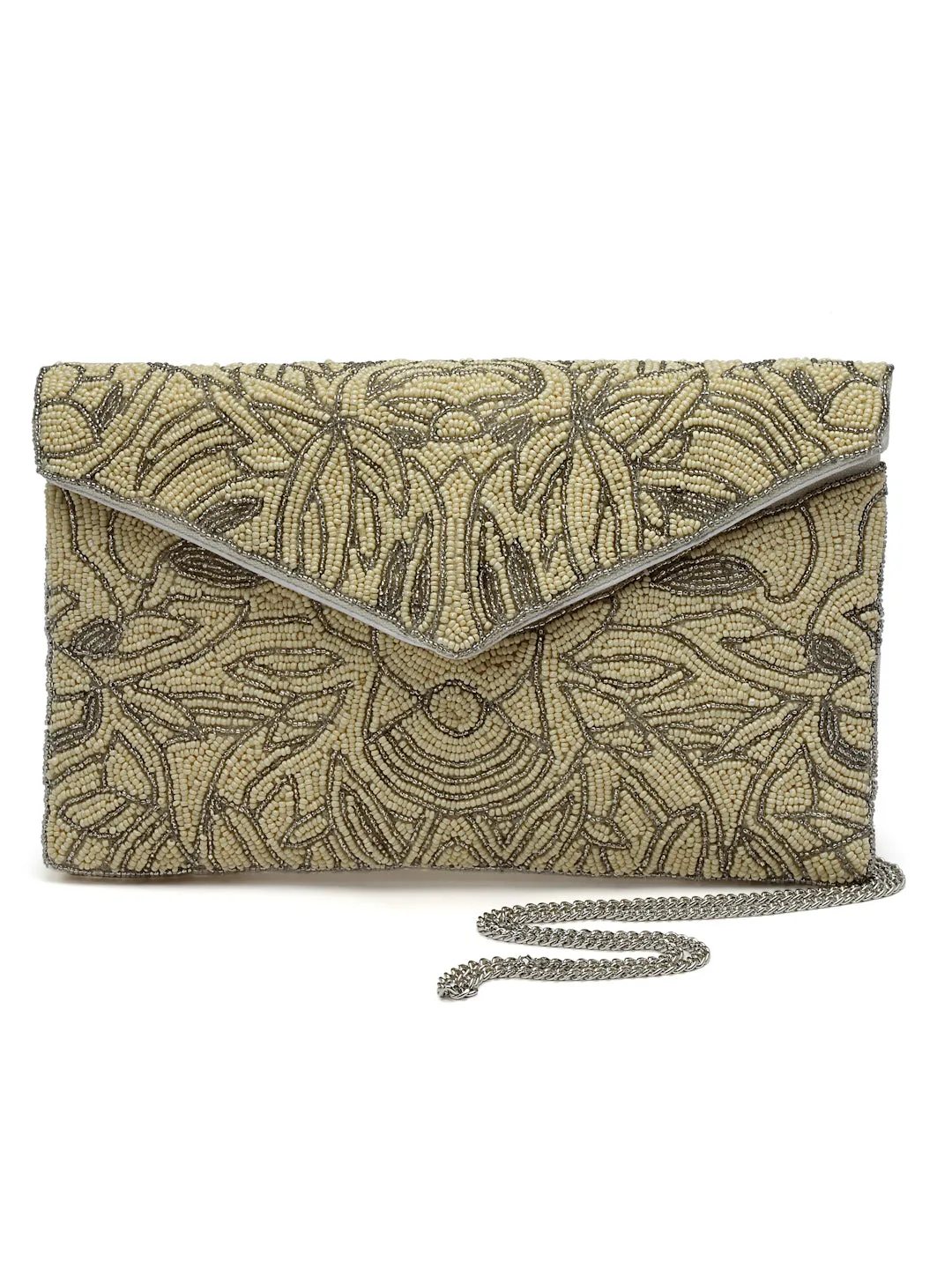 Ghoomar Abstract Embellished Canvas Sling Bag