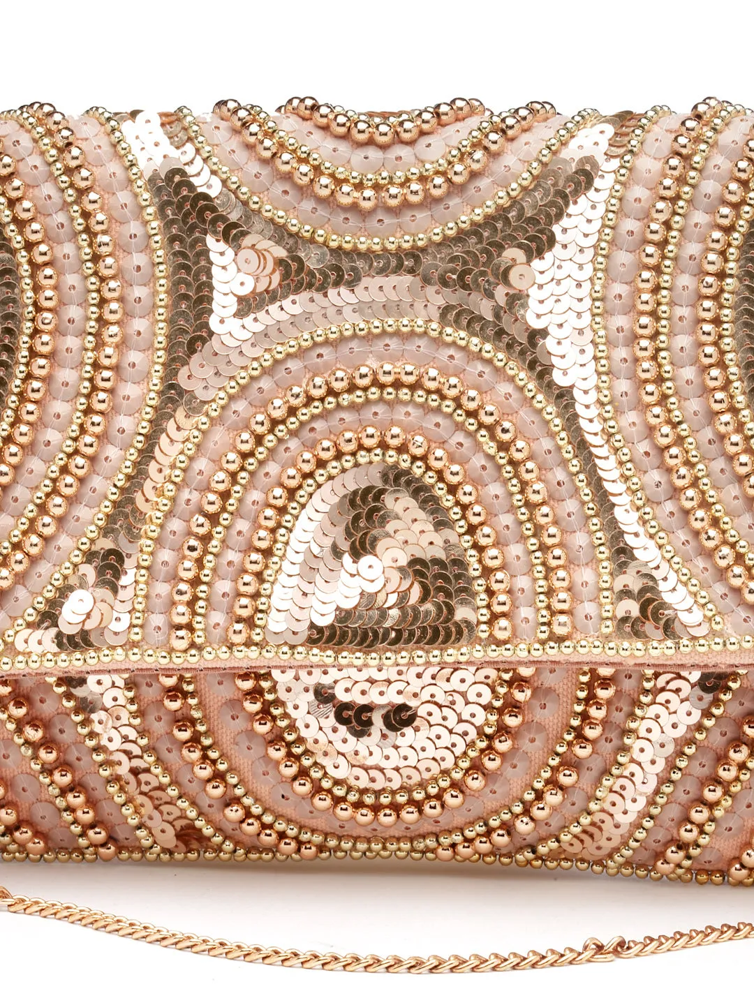 Ghoomar Abstract Embellished Canvas Sling Bag
