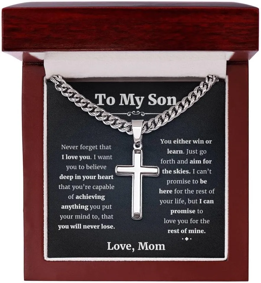 Gift for Men Necklace for Men Dad Husband Boyfriend Son Grandson Brother Nephew Uncle Brown Braided Leather Forever Linked Together Stainless Steel Engraved with Love You Forever Jewelry