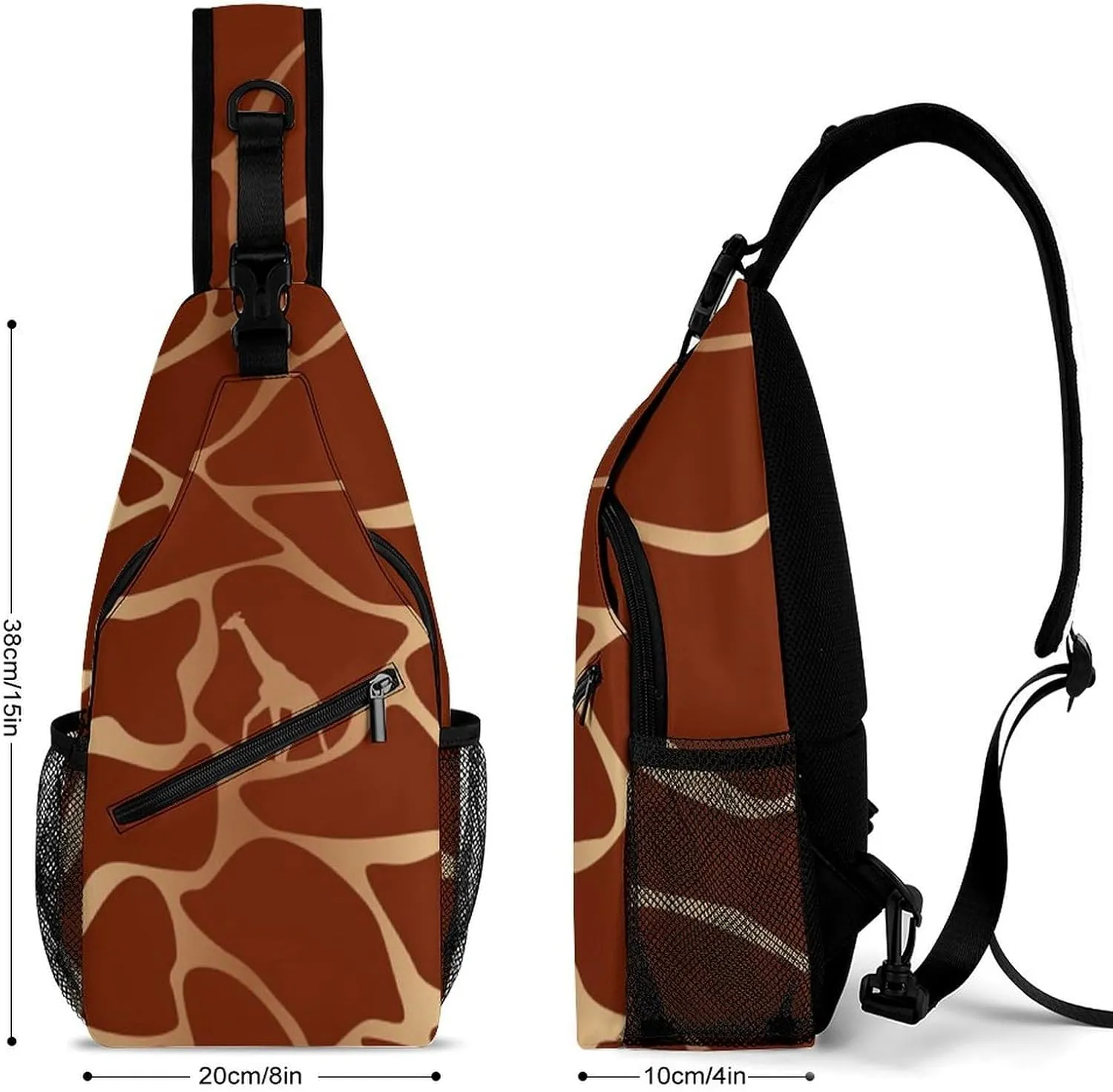 Giraffe Skin Versatile And Convenient Multipurpose Crossbody Bag - Perfect for Travel And Hiking