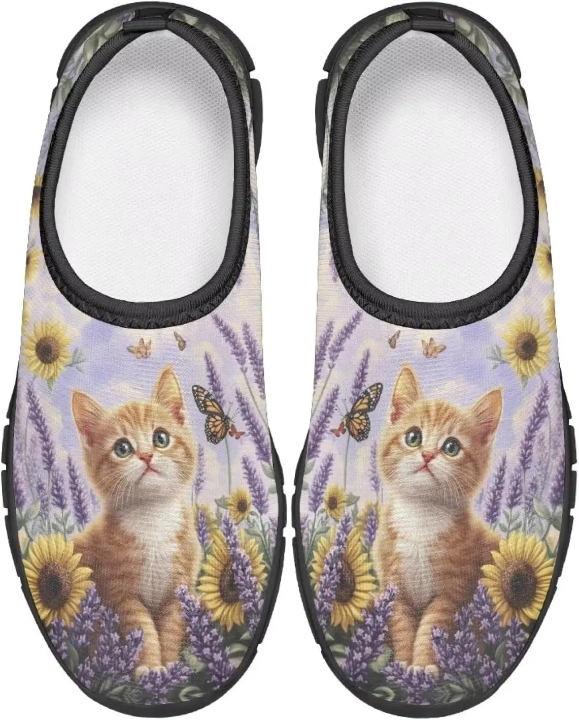 Girls Slip On Shoes Breathable Mesh Wide Little Casual Sneakers
