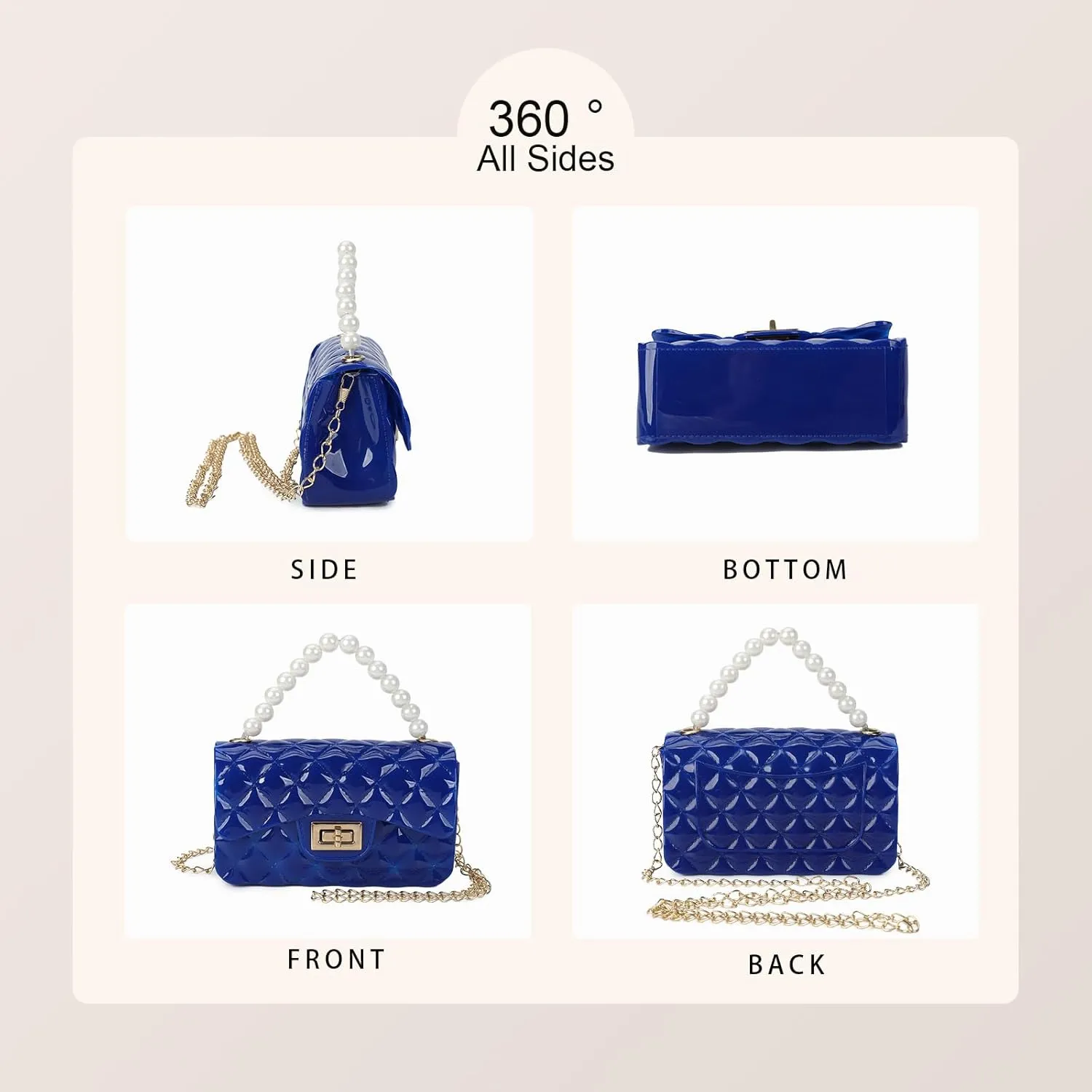 Gladdon Mini Quilted Crossbody Bags for Teen Girls Shoulder Purses Chain Strap Handbags Birthday Gift for Girl