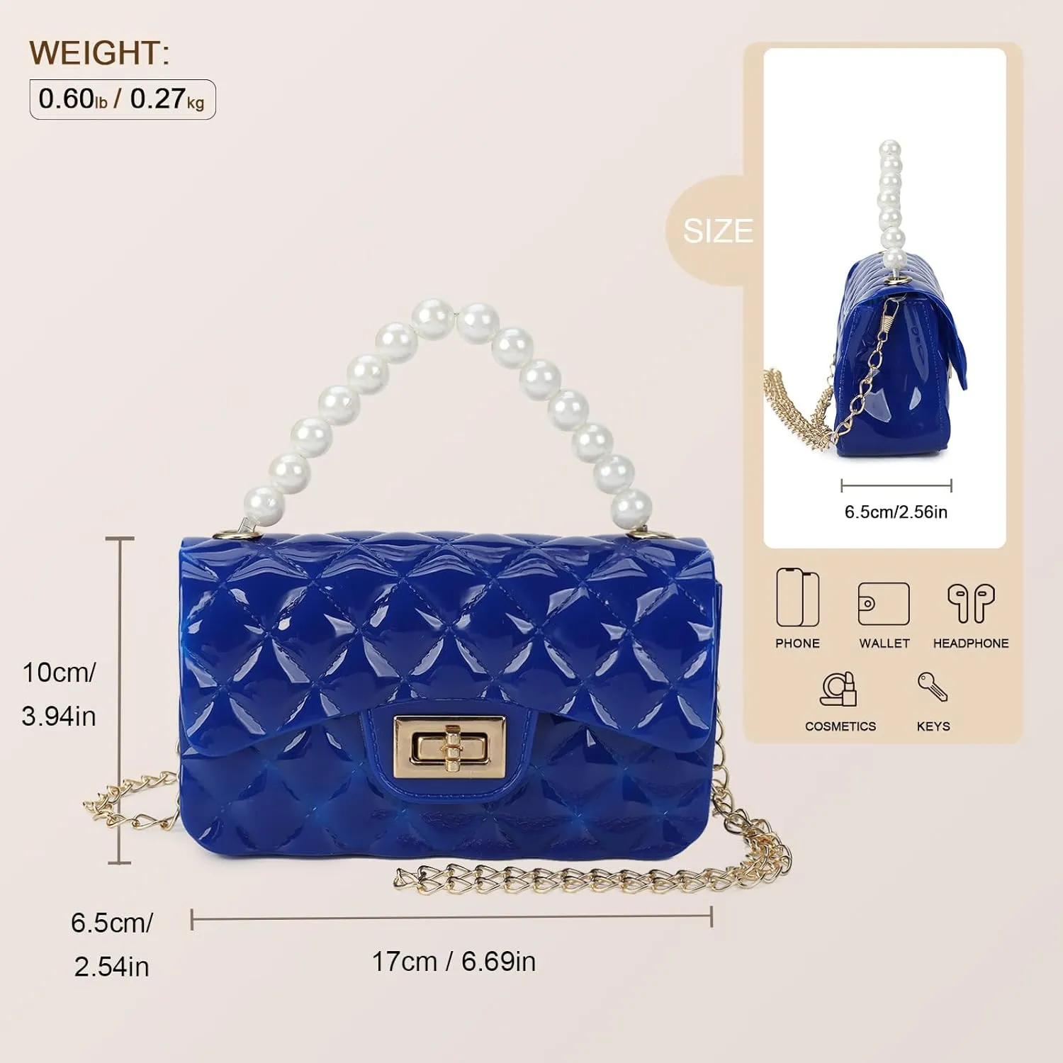 Gladdon Mini Quilted Crossbody Bags for Teen Girls Shoulder Purses Chain Strap Handbags Birthday Gift for Girl