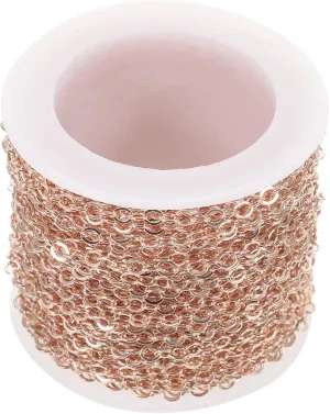 Gogogmee 10m Copper Chain Roll Crossbody Bag Chains Handbag Chains Shoulder Bag Chain for Crafts