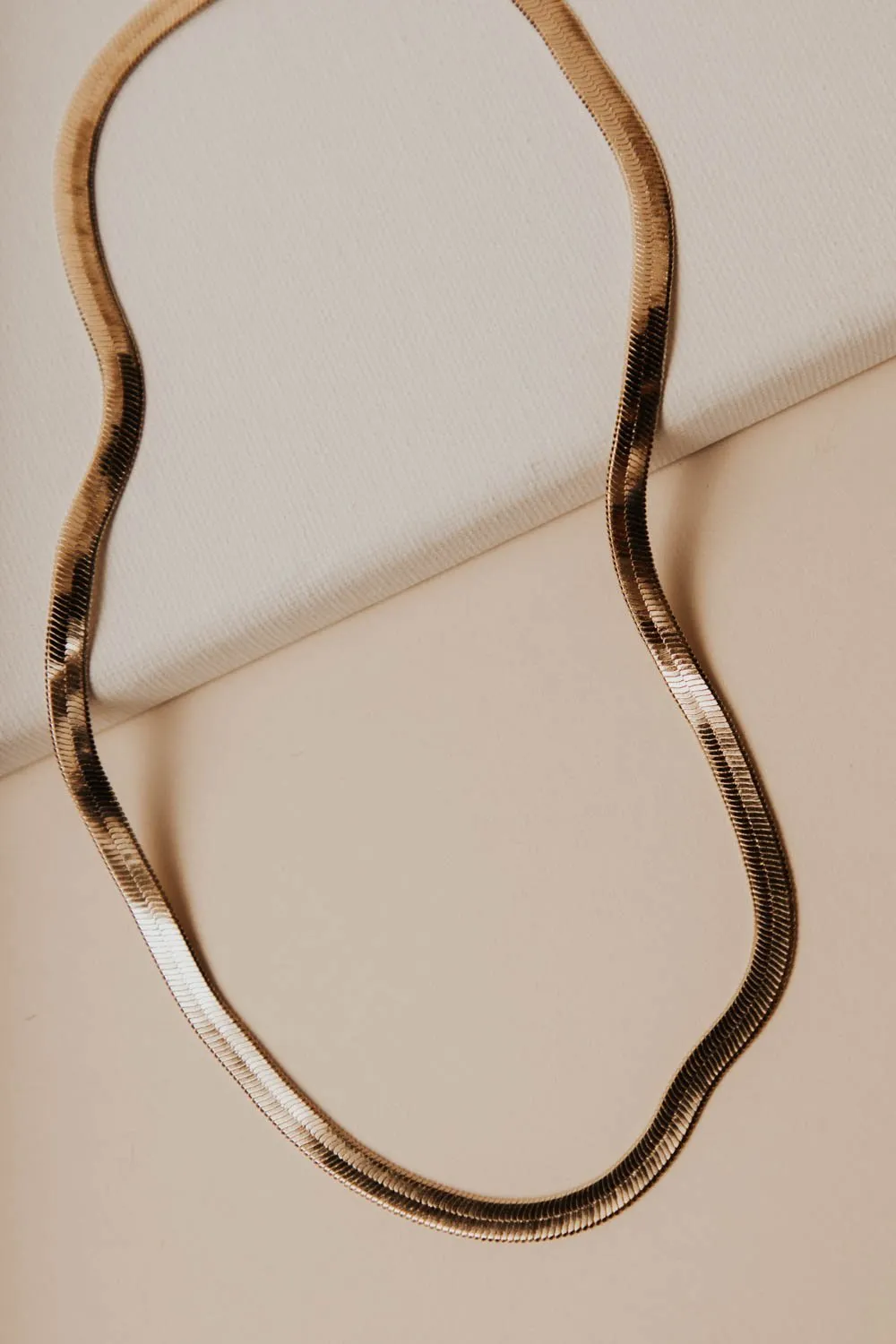Gold Snake Chain Necklace