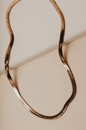 Gold Snake Chain Necklace