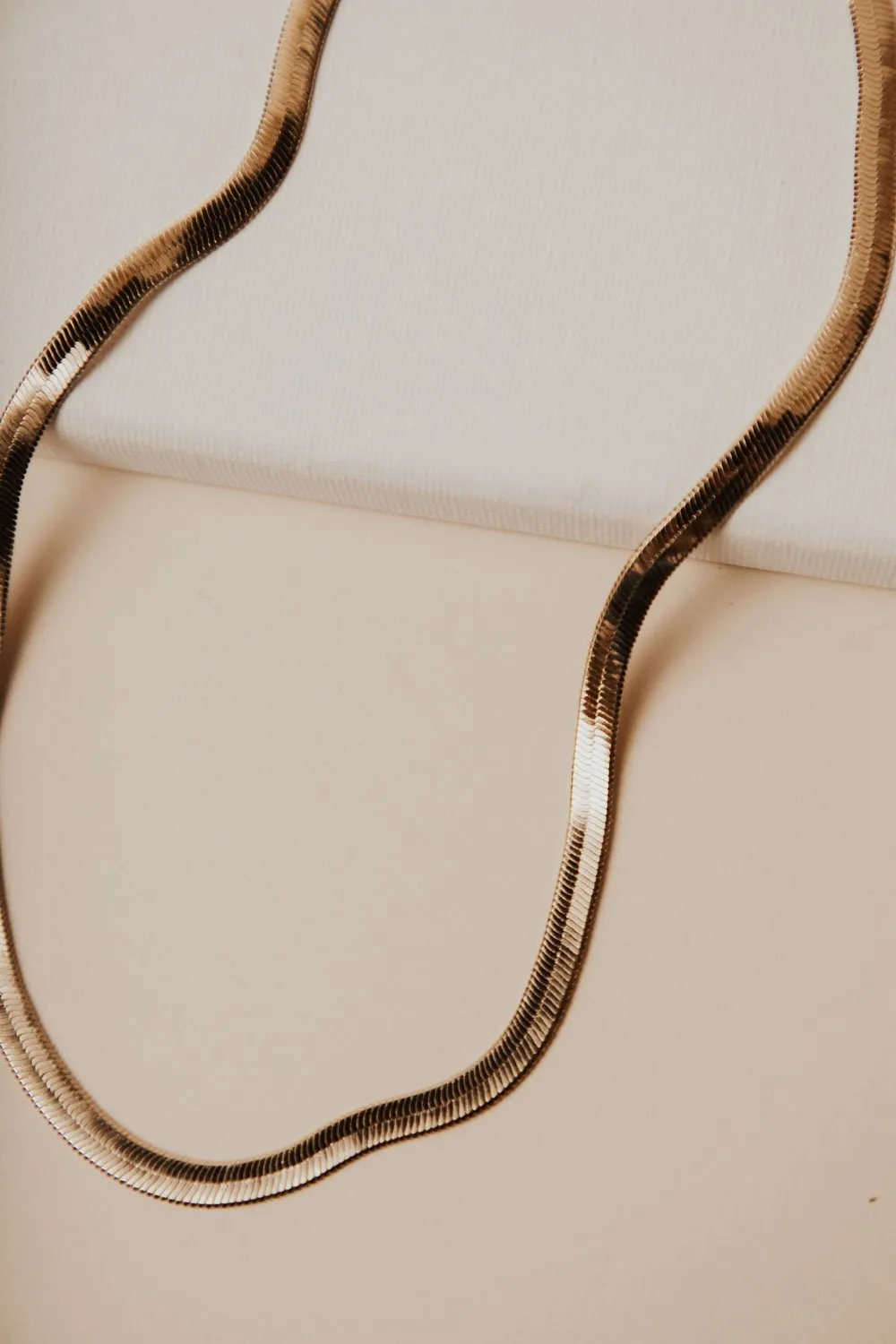 Gold Snake Chain Necklace
