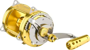 Gomexus HX Trolling Reel Surf Fishing Reel Aluminum Body Lever Drag Conventional Reel (80W-1740yd/100lbs)
