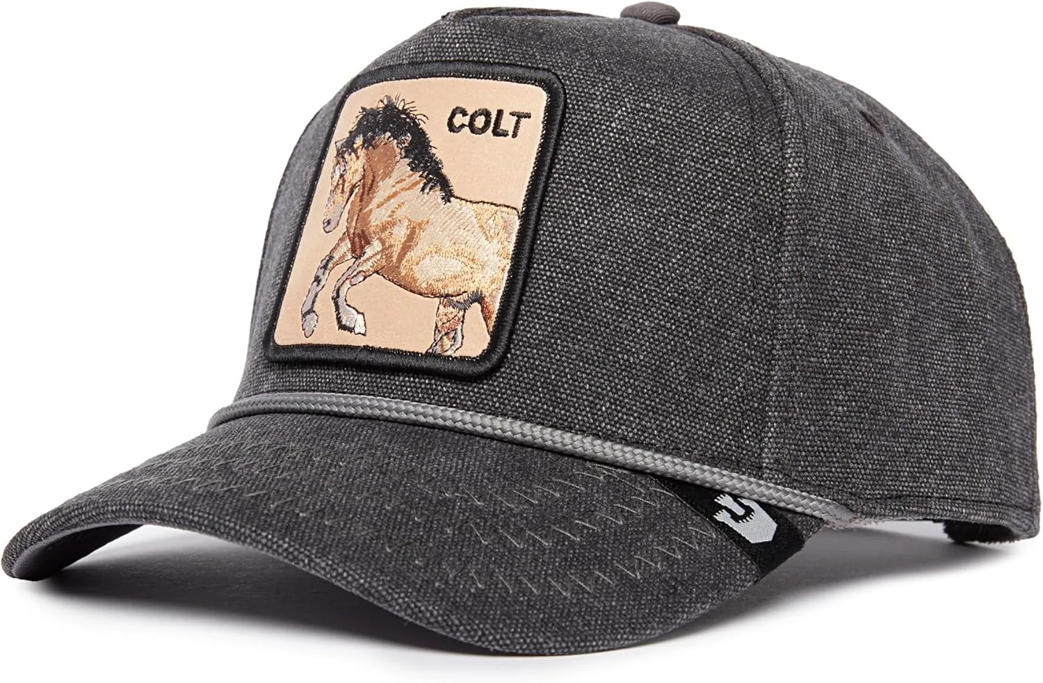 Goorin Bros. Duck Canvas Collection Trucker Hat for Men and Women, Black (Bucking Duck), One Size