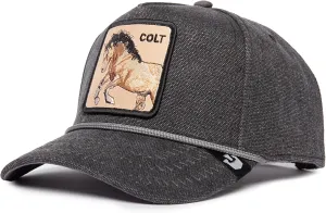 Goorin Bros. Duck Canvas Collection Trucker Hat for Men and Women, Black (Bucking Duck), One Size