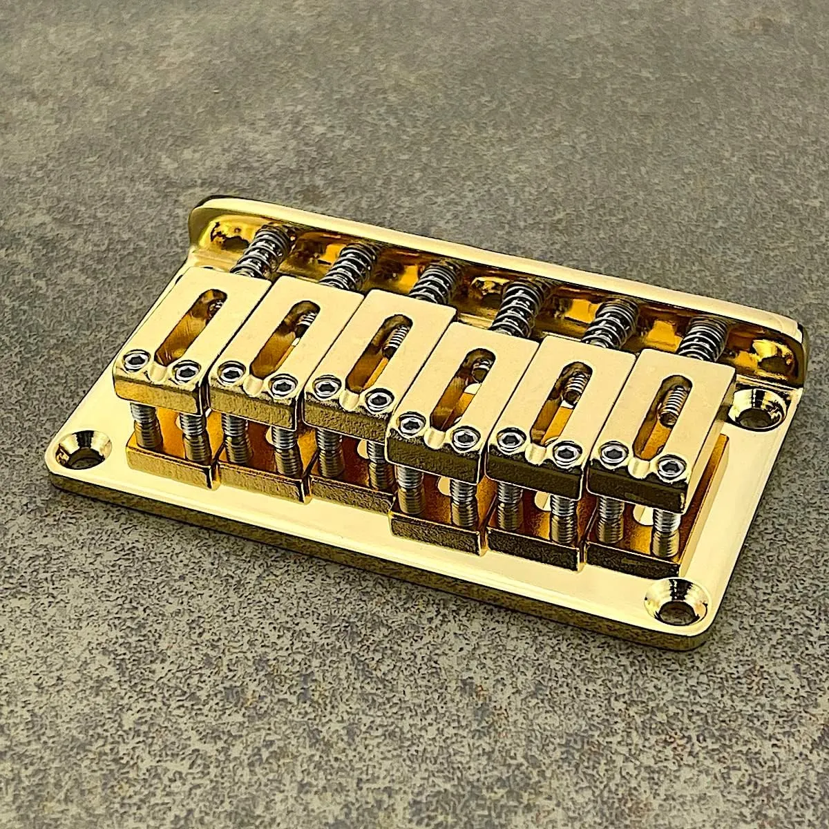 Gotoh Hardtail Bridge - Gold - Steel Saddles